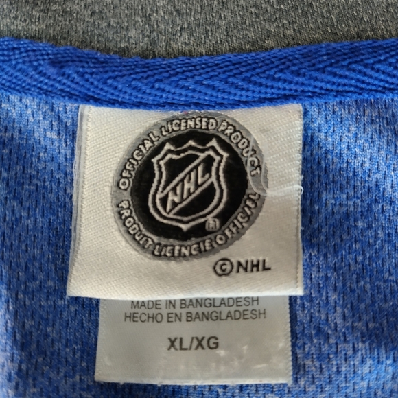 National Hockey League Tampa Bay Lightning Mens XL Blue Black Jersey - Picture 11 of 12